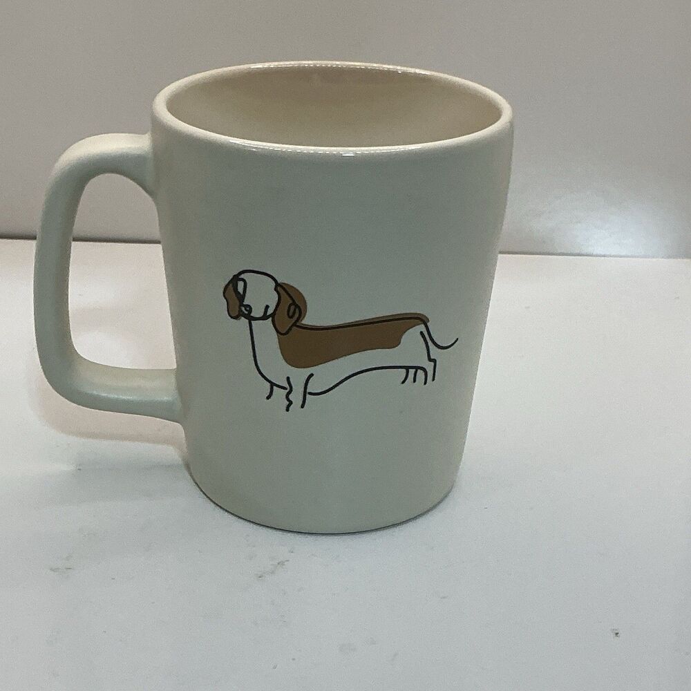 Dachshund Dog Mug Ceramic Coffee Cup Wiener Dog Doxie Lover Vintage
